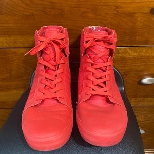 Red SUPRA Muska 001 High Top Skater sneakers